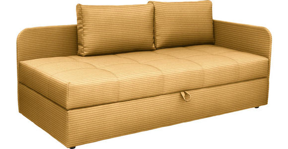 LIEGE  in Cord Currygelb  - Currygelb/Schwarz, Basics, Kunststoff/Textil (205/90/95cm) - Xora