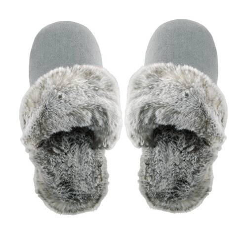 HAUSSCHUHE Slipper Silberfarben  - Silberfarben, KONVENTIONELL, Textil - Ambiente