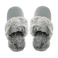 HAUSSCHUHE Slipper Silberfarben  - Silberfarben, KONVENTIONELL, Textil - Ambiente