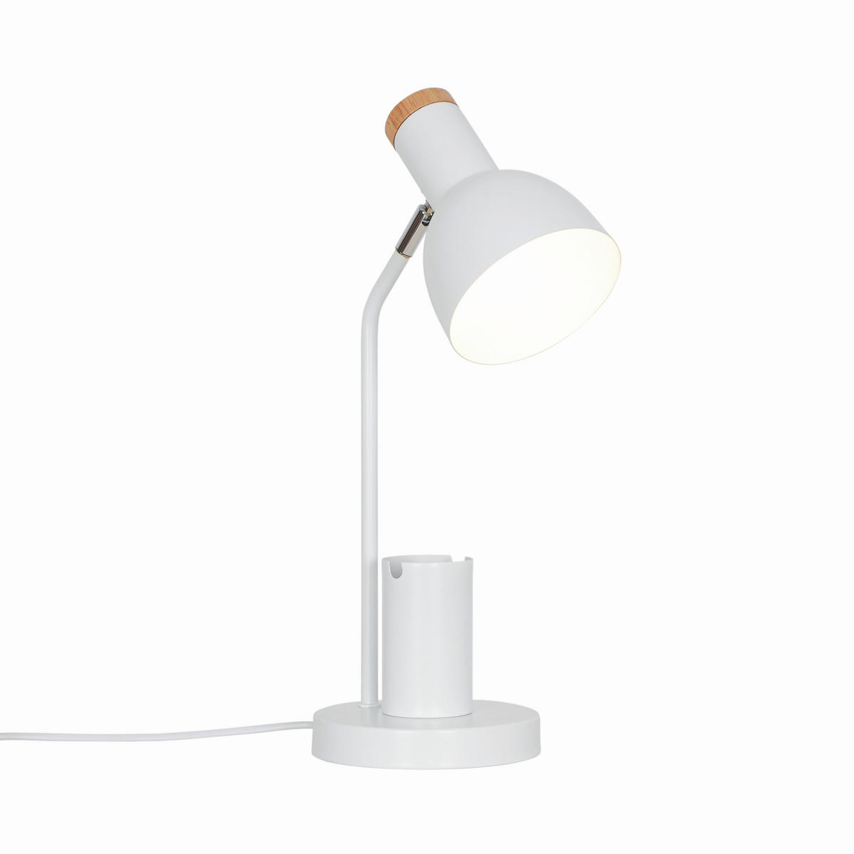 TISCHLEUCHTE 22/43,5 cm   - Weiß, KONVENTIONELL, Metall (22/43,5cm) - Nordlux