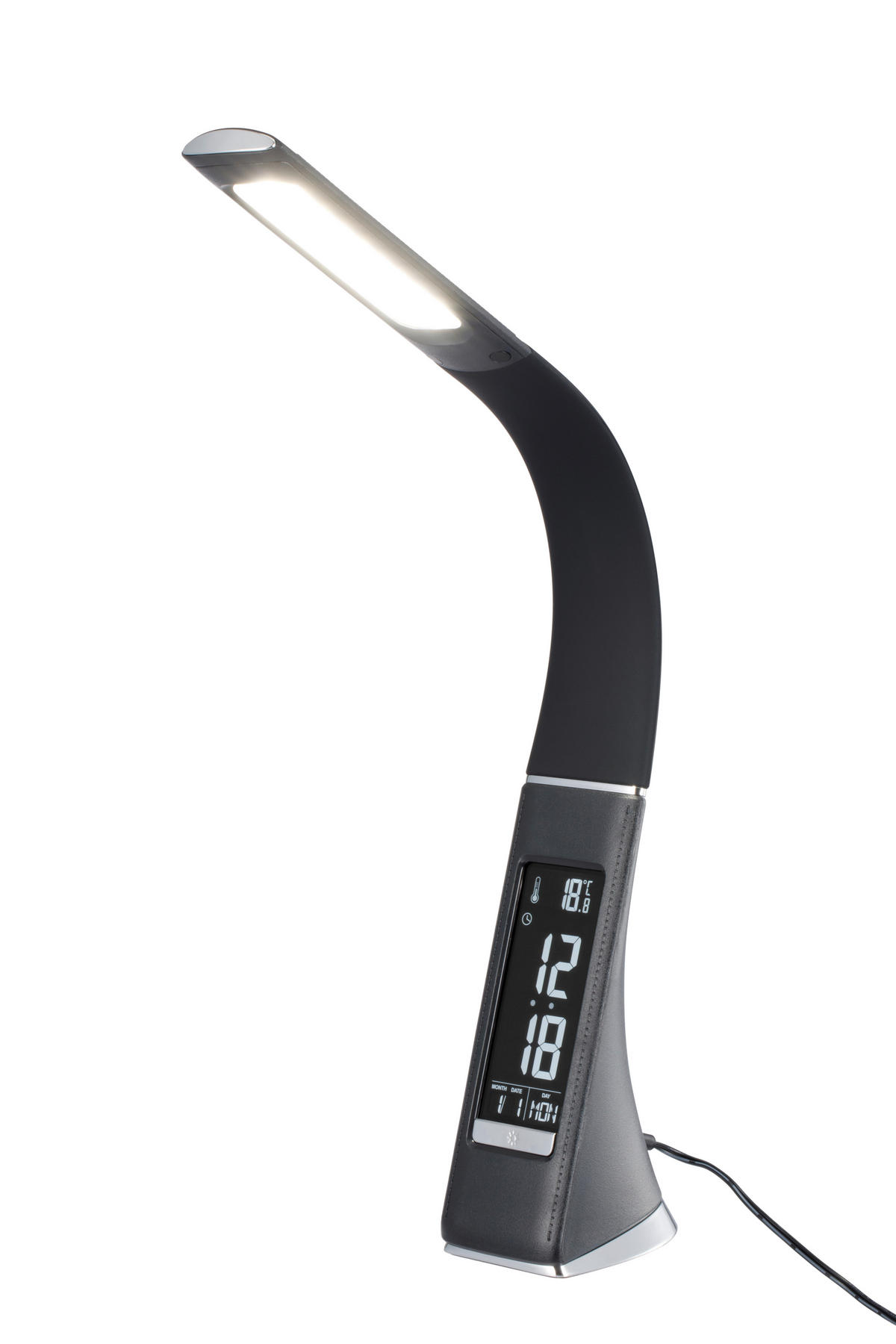 LED-SCHREIBTISCHLEUCHTE - Schwarz, Basics, Kunststoff/Metall (9/30cm) - Novel