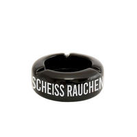 ASCHENBECHER - Schwarz/Weiß, Trend, Keramik (11.50/11.50/5.30cm)