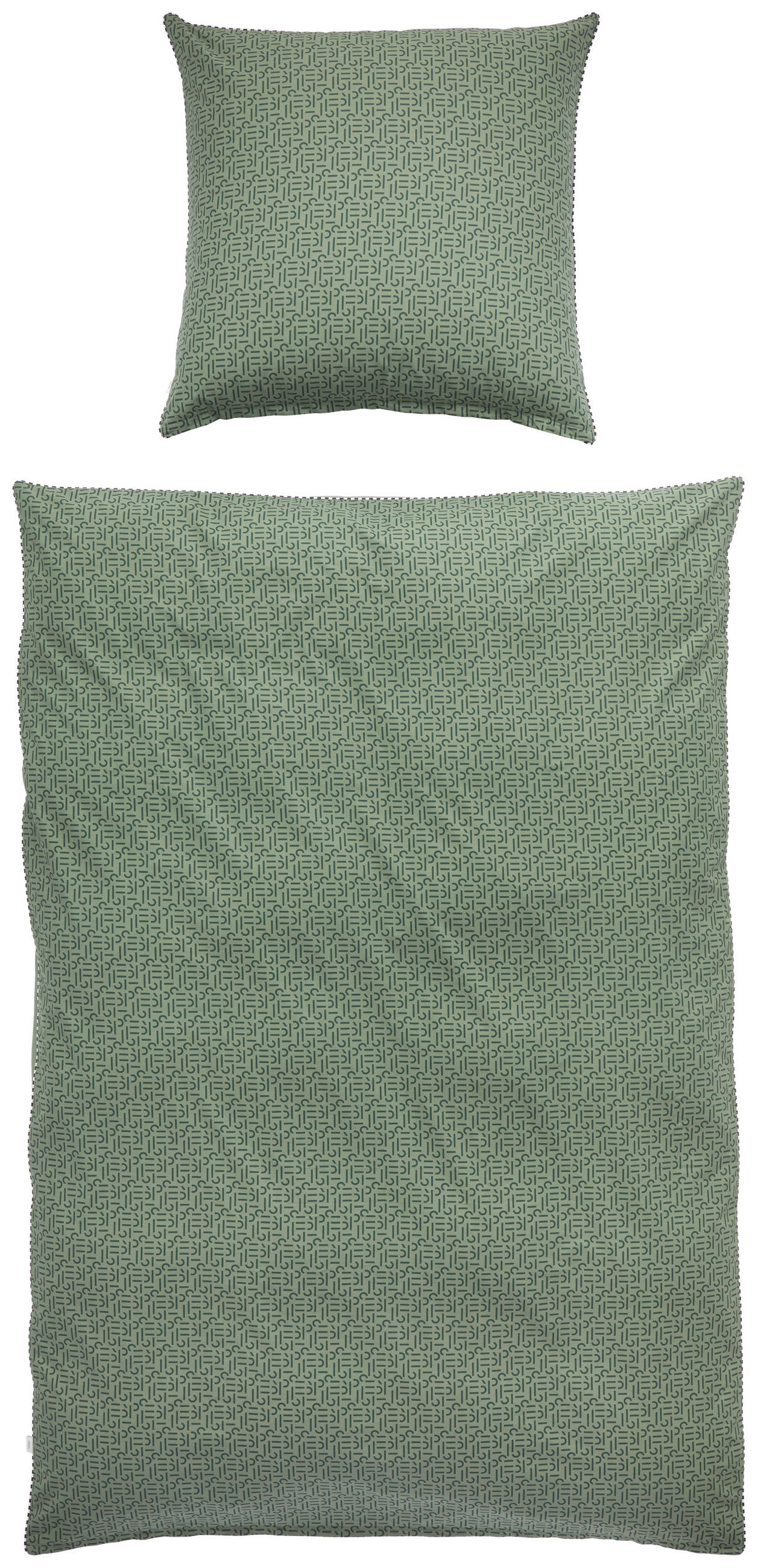 WENDEBETTWÄSCHE Scatter Renforcé - Grün, Design, Textil (135/200cm) - Esprit