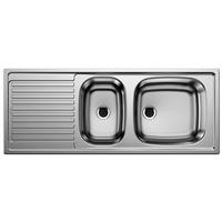 SPÜLE 500847  - Edelstahlfarben, Basics, Metall (110/15,5/43,5cm) - Blanco