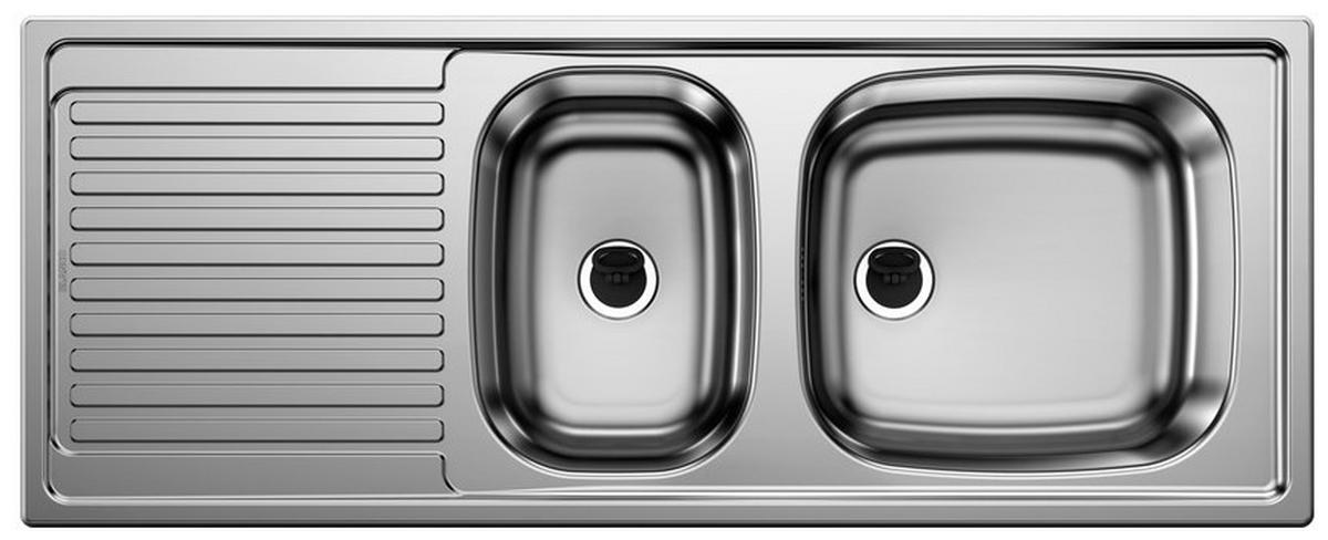 SPÜLE 500847  - Edelstahlfarben, Basics, Metall (110/15,5/43,5cm) - Blanco