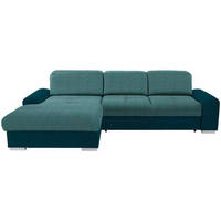 ECKSOFA in Webstoff Blau, Türkis  - Türkis/Blau, Konventionell, Holz/Textil (203/286cm) - Livetastic