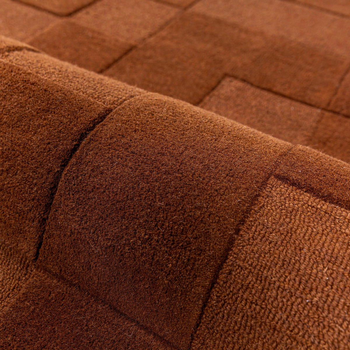 LÄUFER 120/170 cm Checkerboard Terracotta  - Terracotta, Basics, Textil (120/170cm) - Flair Rugs