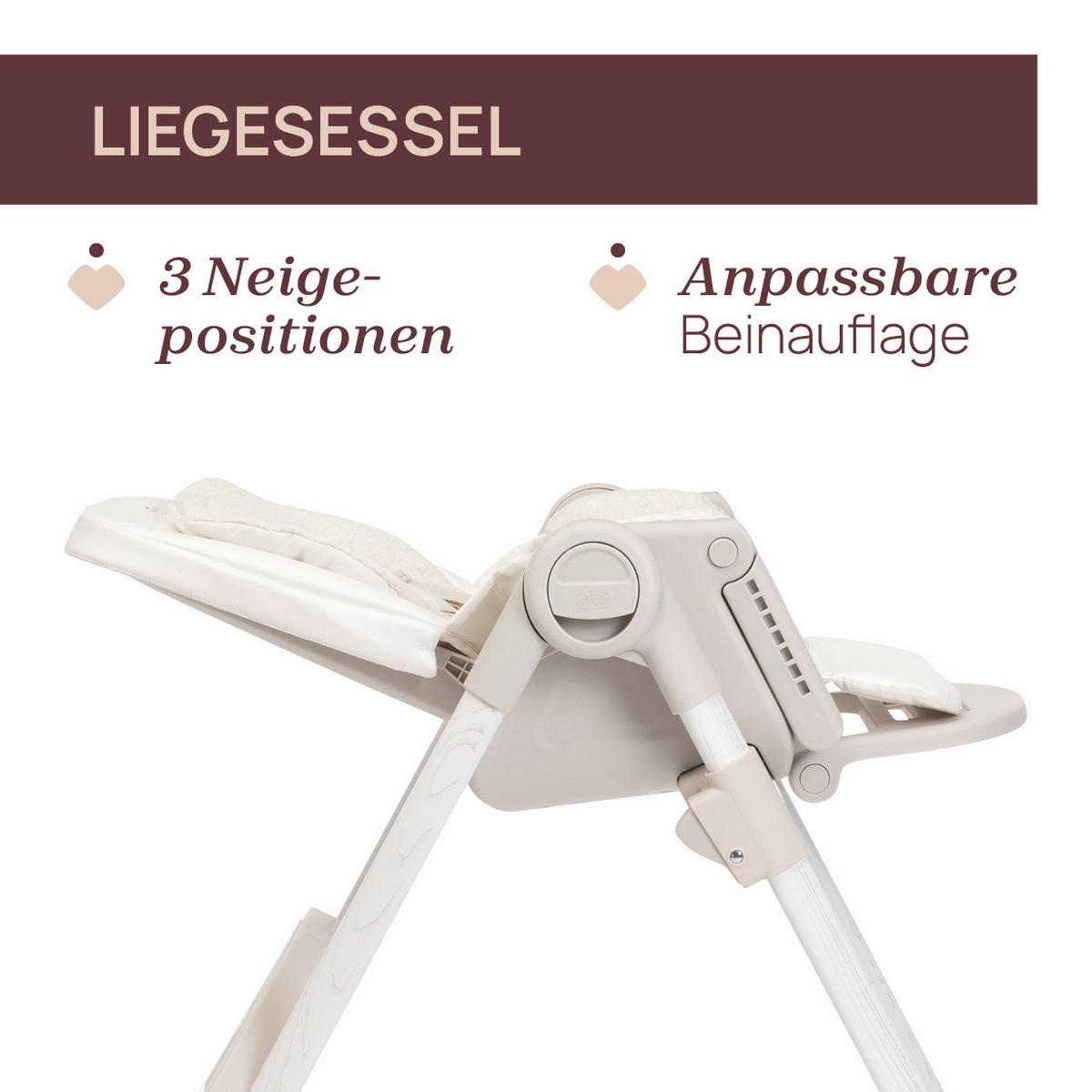 HOCHSTUHL Polly Armonia  - Alabasterfarben, Basics, Kunststoff (57/79-104/90cm) - Chicco