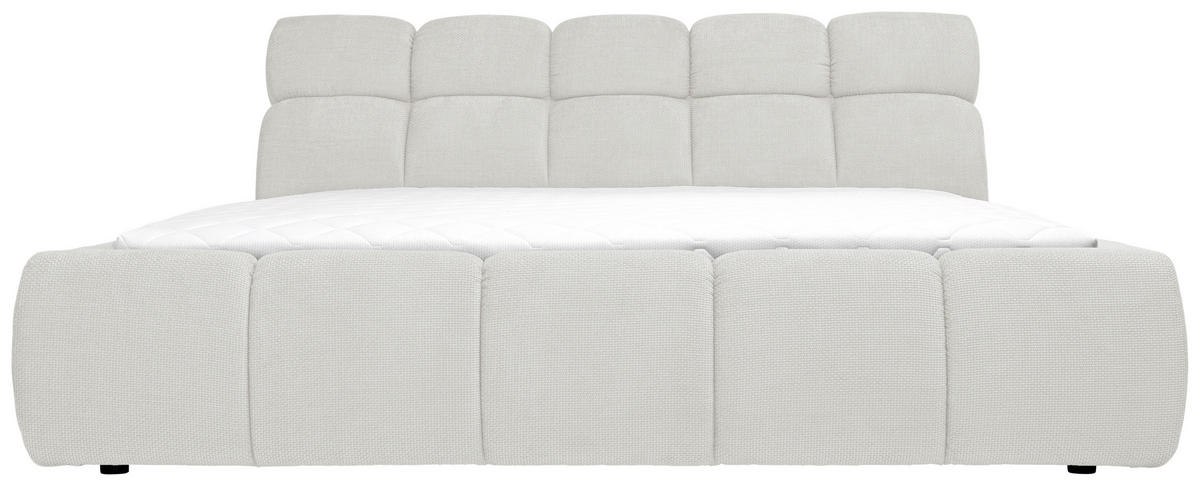 POLSTERBETT Lattenrost, Bettkasten 140/200 cm  in Creme  - Creme/Schwarz, Design, Holz/Kunststoff (140/200cm) - Esposa