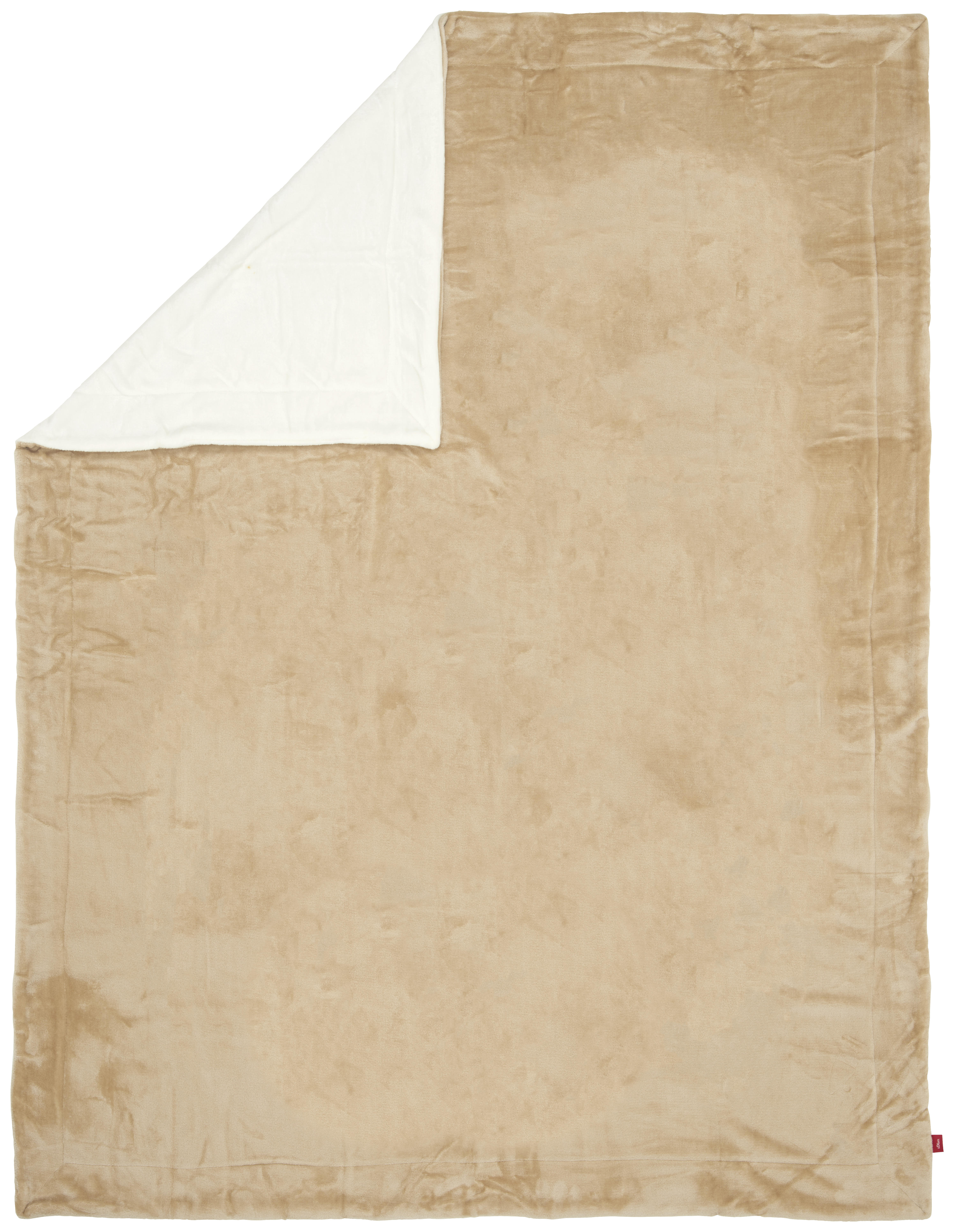 DECKE Double Soft 150/200 cm  - Beige/Weiß, KONVENTIONELL, Textil (150/200cm) - S. Oliver