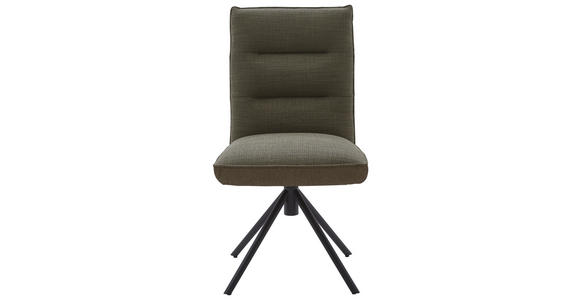 STUHL in Flachgewebe Textil - Schwarz/Braun, Design, Textil/Metall (49/93/59cm) - Dieter Knoll