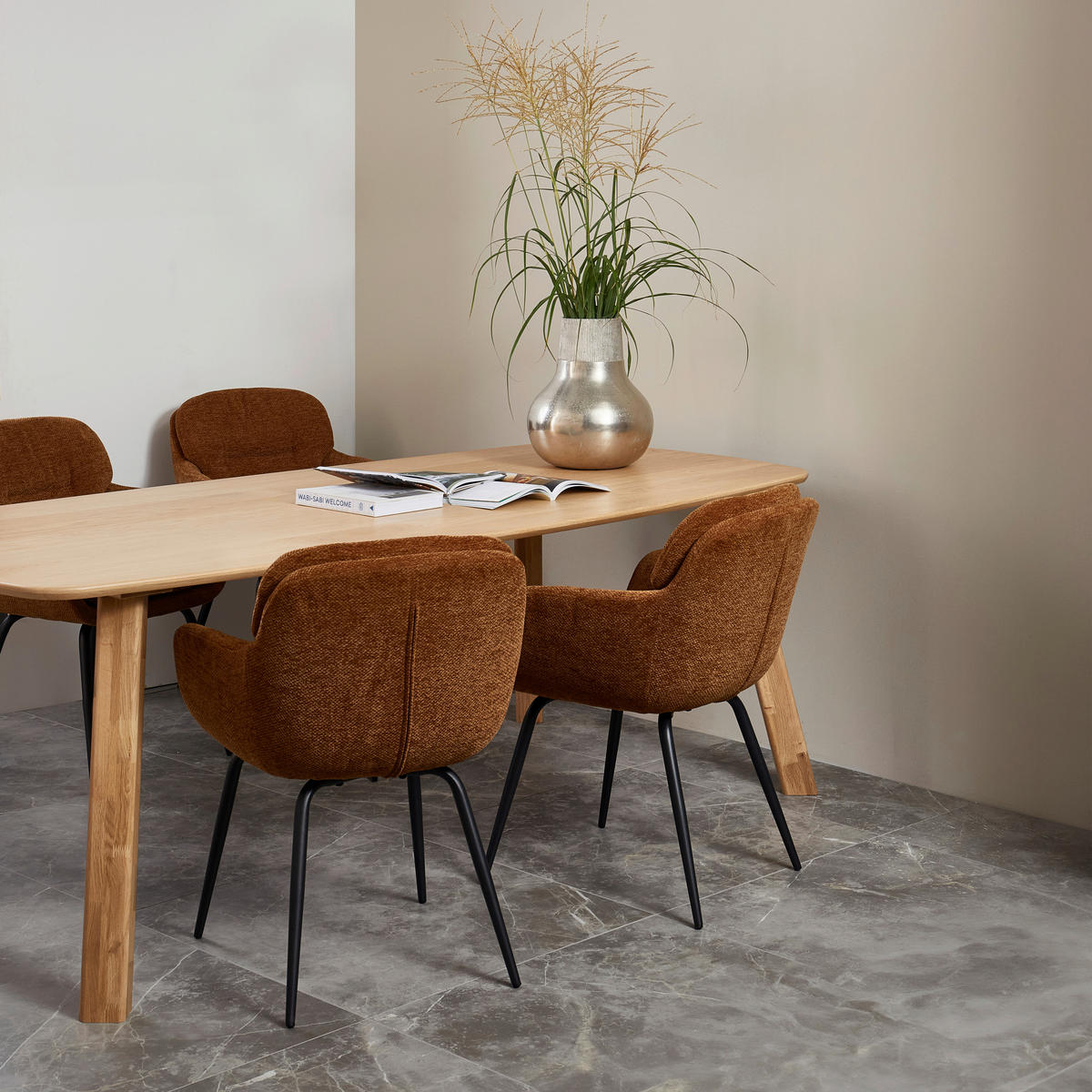 TISCHGESTELL Eichefarben   - Eichefarben, MODERN, Holz (79/73/11cm) - Livetastic