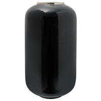 VASE  - Dunkelgrün/Silberfarben, Trend, Metall (24/24/50cm) - Kayoom