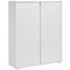 ORMAR ZA OBUĆU  bijela  drvni materijal     - bijela/boje aluminija, Moderno, drvni materijal/plastika (97,5/120/33,8cm) - Xora