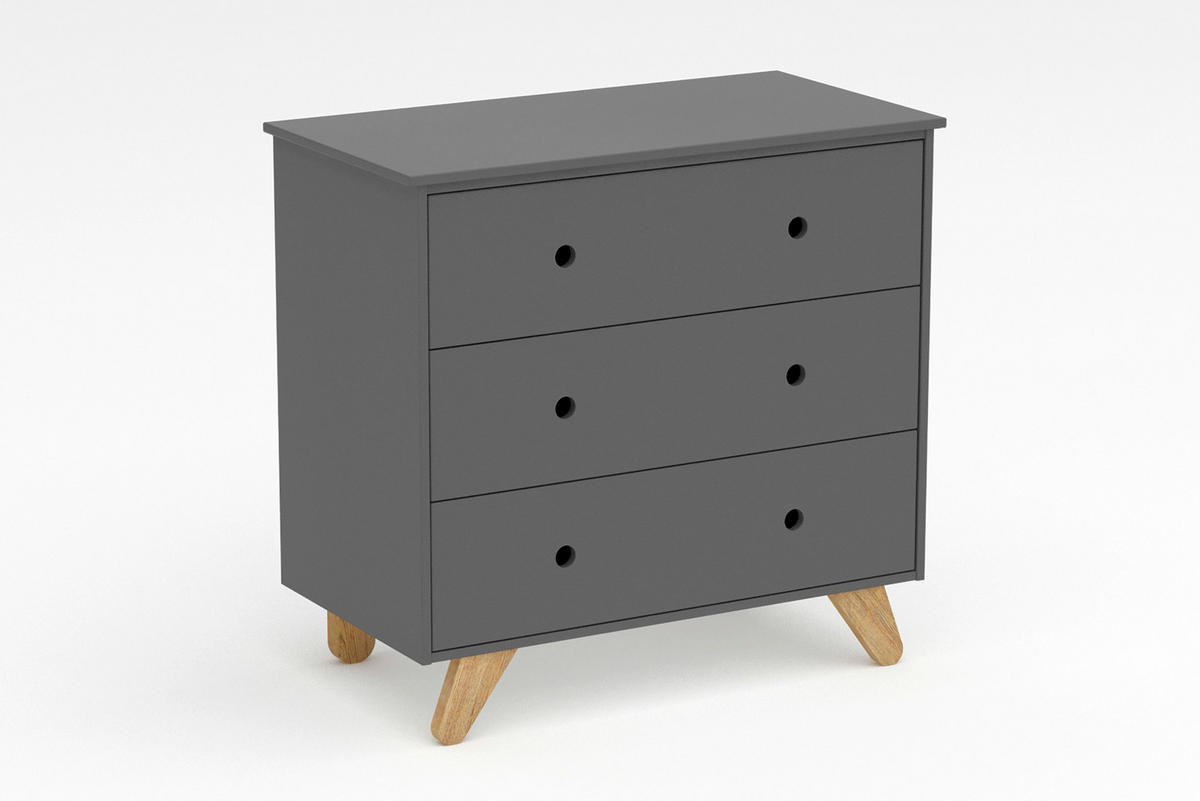 KOMMODE  in 95/90/50 cm  - Naturfarben/Grau, Design, Holz/Holzwerkstoff (95/90/50cm) - Livetastic