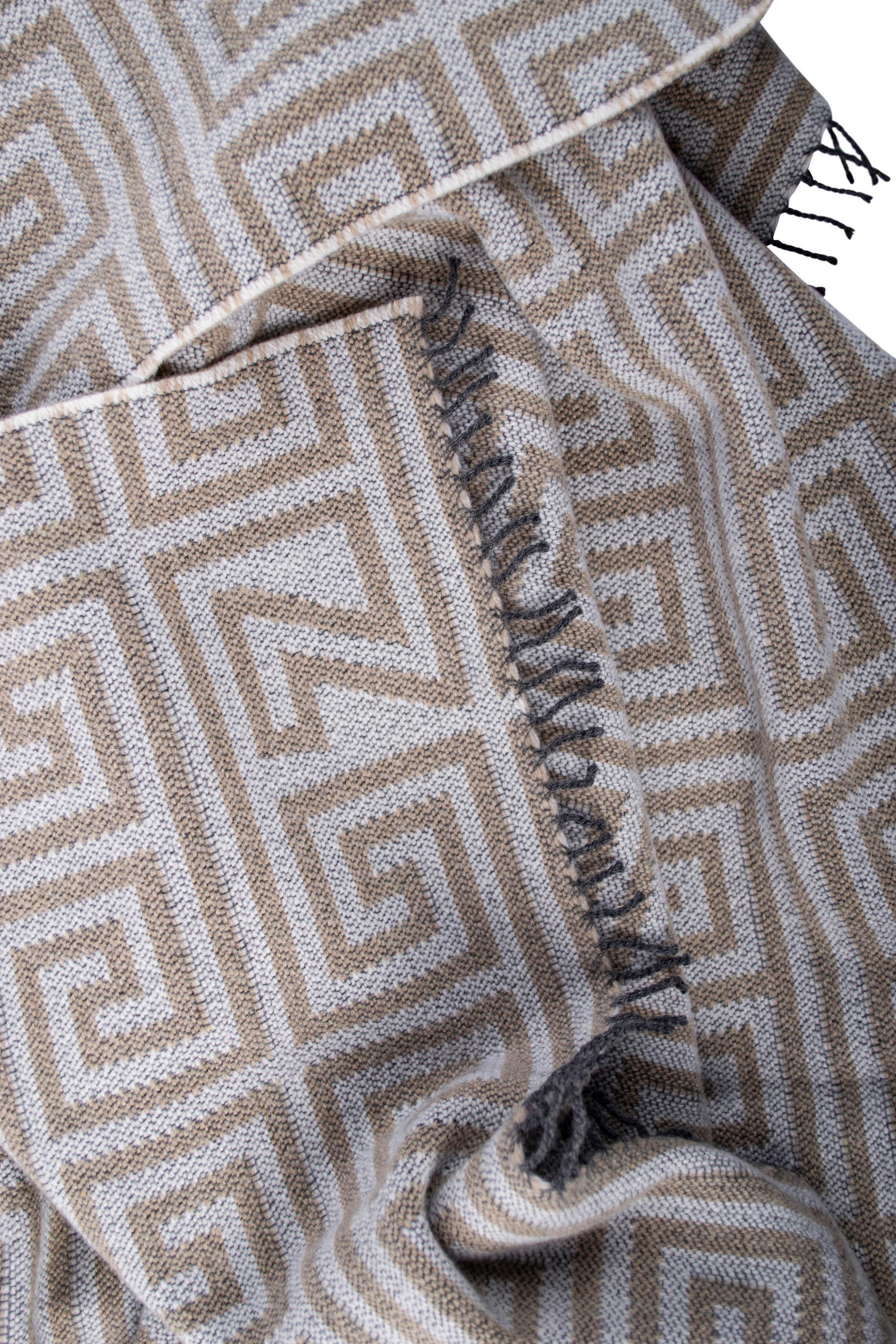 TAGESDECKE Legacy Smoke Legacy 140/190 cm  - Hellbraun/Beige, KONVENTIONELL, Textil (140/190cm) - Zoeppritz
