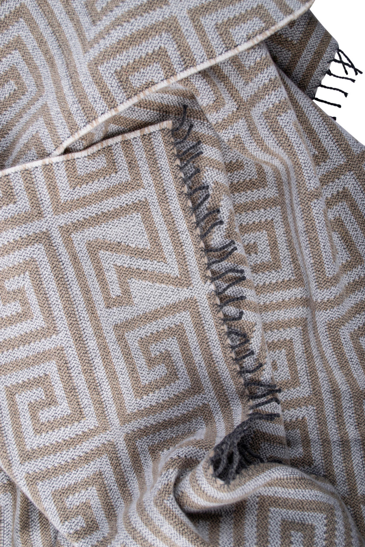 TAGESDECKE Legacy Smoke Legacy 140/190 cm  - Hellbraun/Beige, KONVENTIONELL, Textil (140/190cm) - Zoeppritz