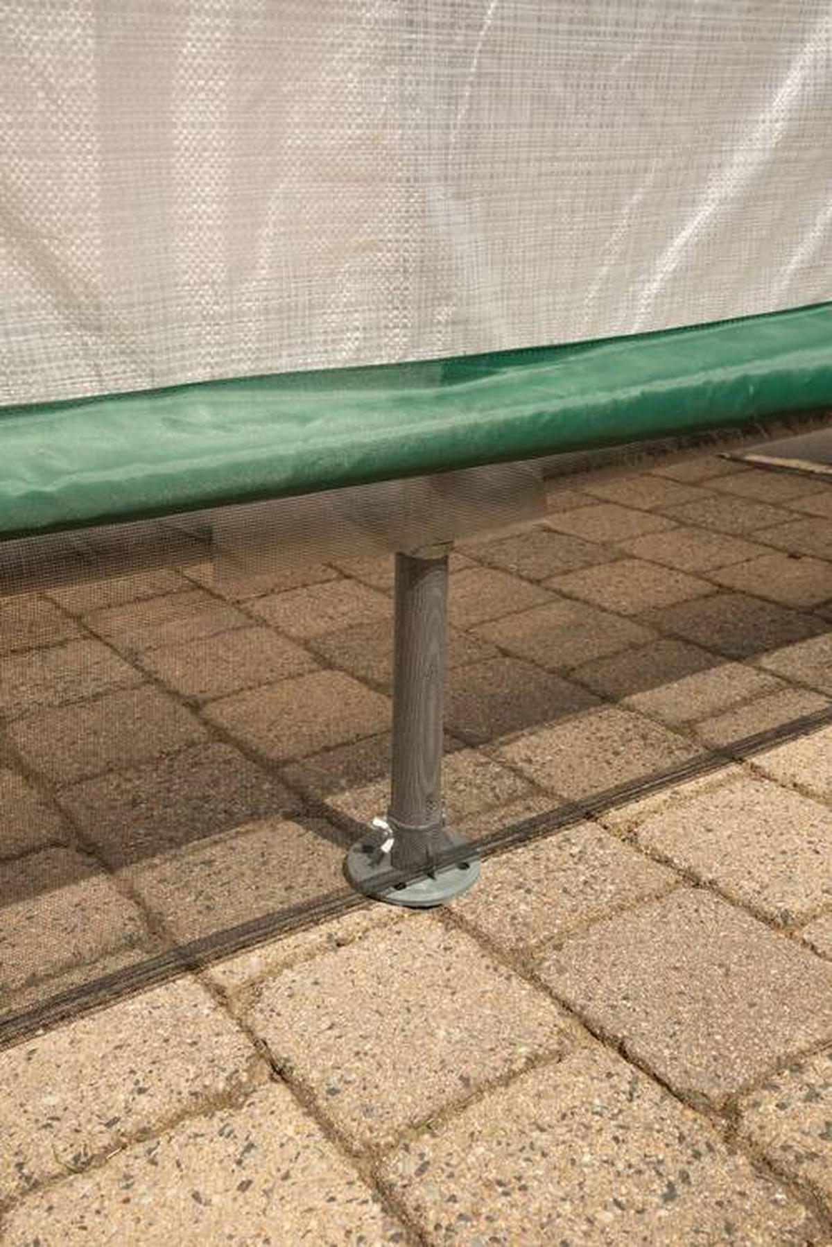 SKLENÍK   - biela/zelená, Basics, plast (180/200/240cm)