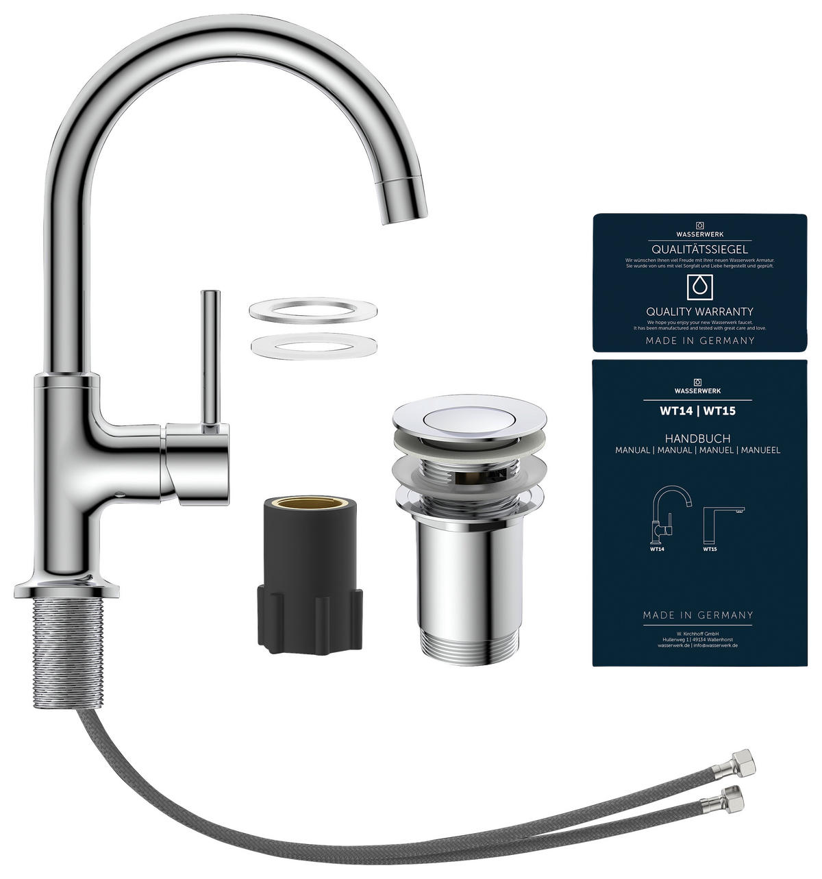 WASCHTISCHARMATUR 4,5/25,0/17,0 cm  - Chromfarben, Basics, Metall (4,5/25,0/17,0cm)