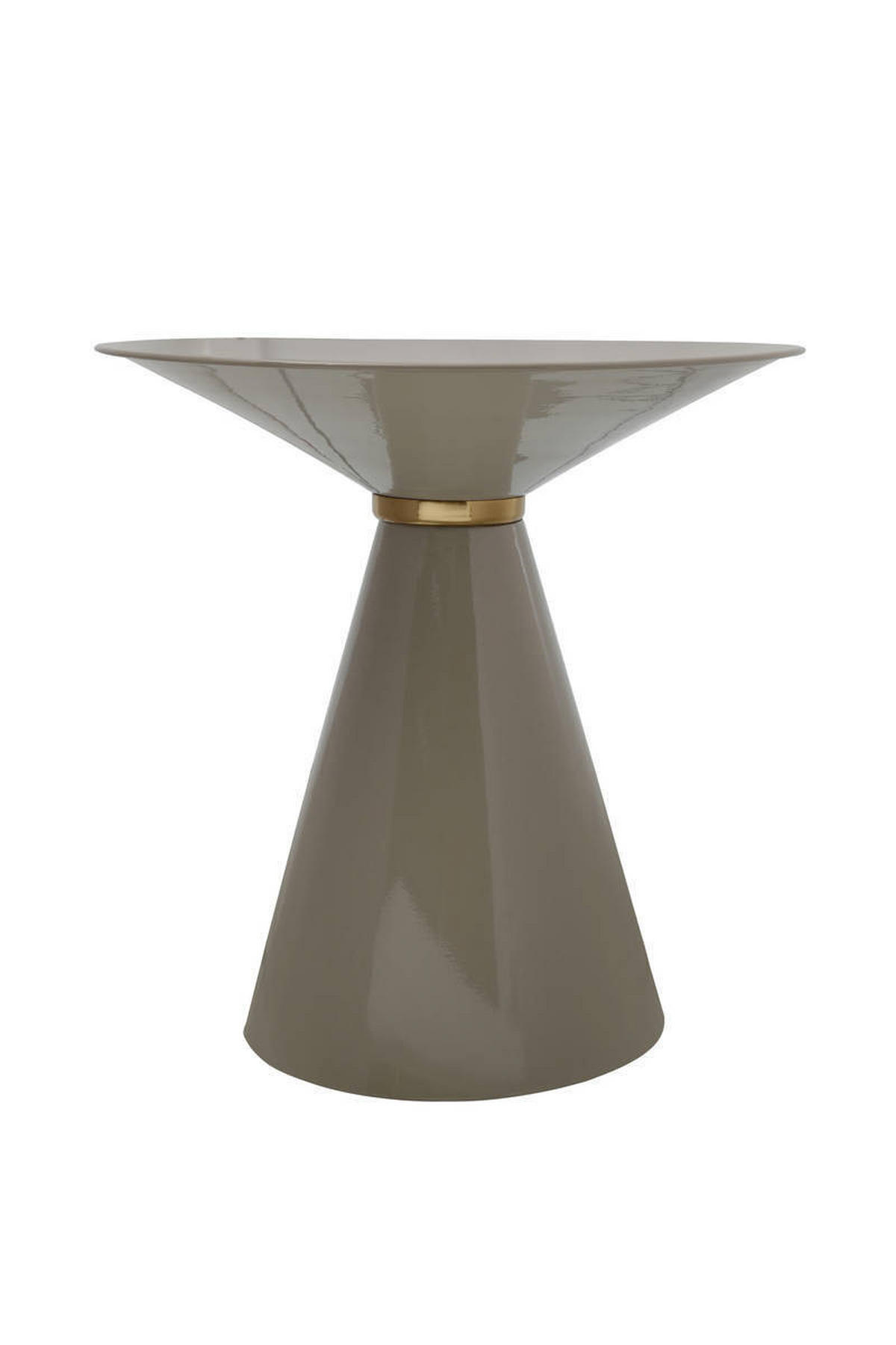 BEISTELLTISCH in Metall  - Taupe/Goldfarben, Trend, Metall (47/41cm) - Kayoom
