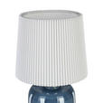 TISCHLEUCHTE 12/22 cm  - Blau/Weiß, LIFESTYLE, Glas/Kunststoff (12/22cm) - Novel