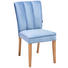 STUHL in Holz, Textil Eichefarben, Hellblau - Eichefarben/Hellblau, Design, Holz/Textil (48/95/66cm) - Carryhome STUHL in Holz, Textil Eichefarben, Hellblau - Eichefarben/Hellblau, Design, Holz/Textil (48/95/66cm) - Carryhome