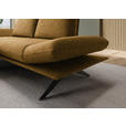 ECKSOFA  in Flachgewebe Currygelb  155/234 cm  - Currygelb/Schwarz, Design, Textil/Metall (155/234cm) - Dieter Knoll