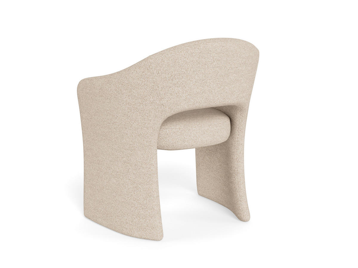 ARMLEHNSTUHL   Bouclé  - Beige, MODERN, Textil/Metall (64,5/80/56,50cm) - MID.YOU