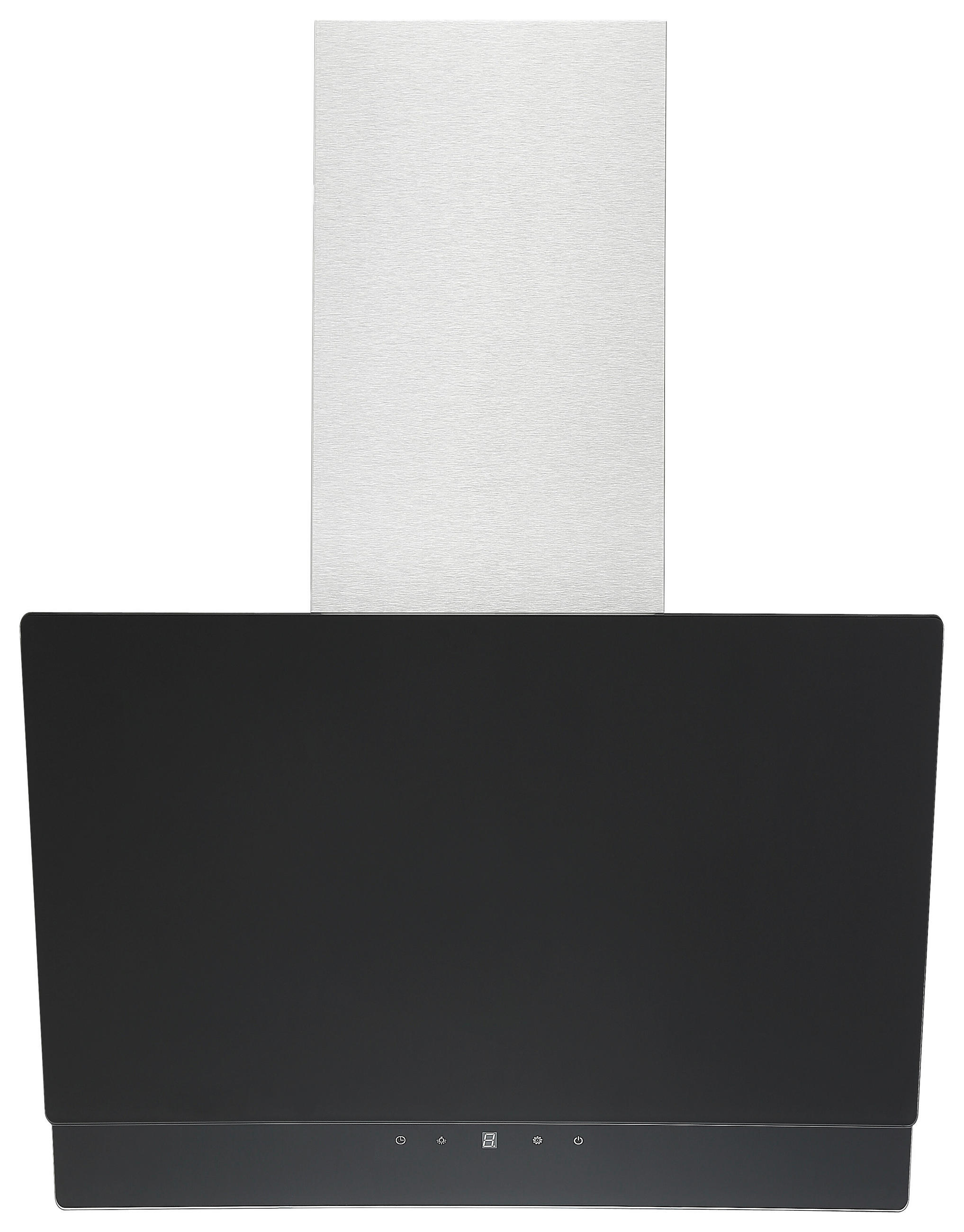 DUNSTABZUGSHAUBE CH77060SA  - Schwarz, Trend, Glas/Metall (60/74,3-112,3/31,3cm) - Respekta