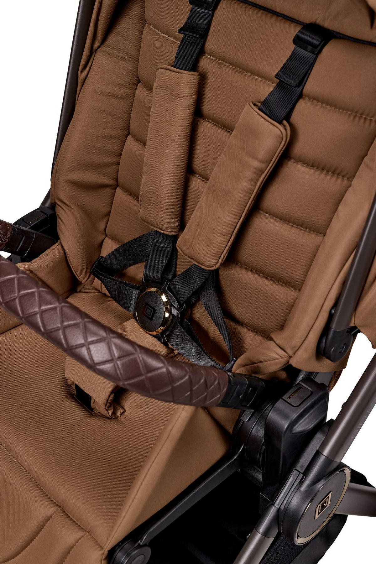 KINDERWAGENSET  GIO FOLD SET AIR  cognac  - Cognac/Braun, Basics, Textil/Metall (120/58/92cm) - Moon Edition
