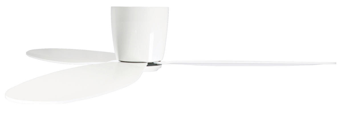 DECKENVENTILATOR  132/19 cm    - Weiss, Basics, Holzwerkstoff/Kunststoff (132/19cm) - P & B