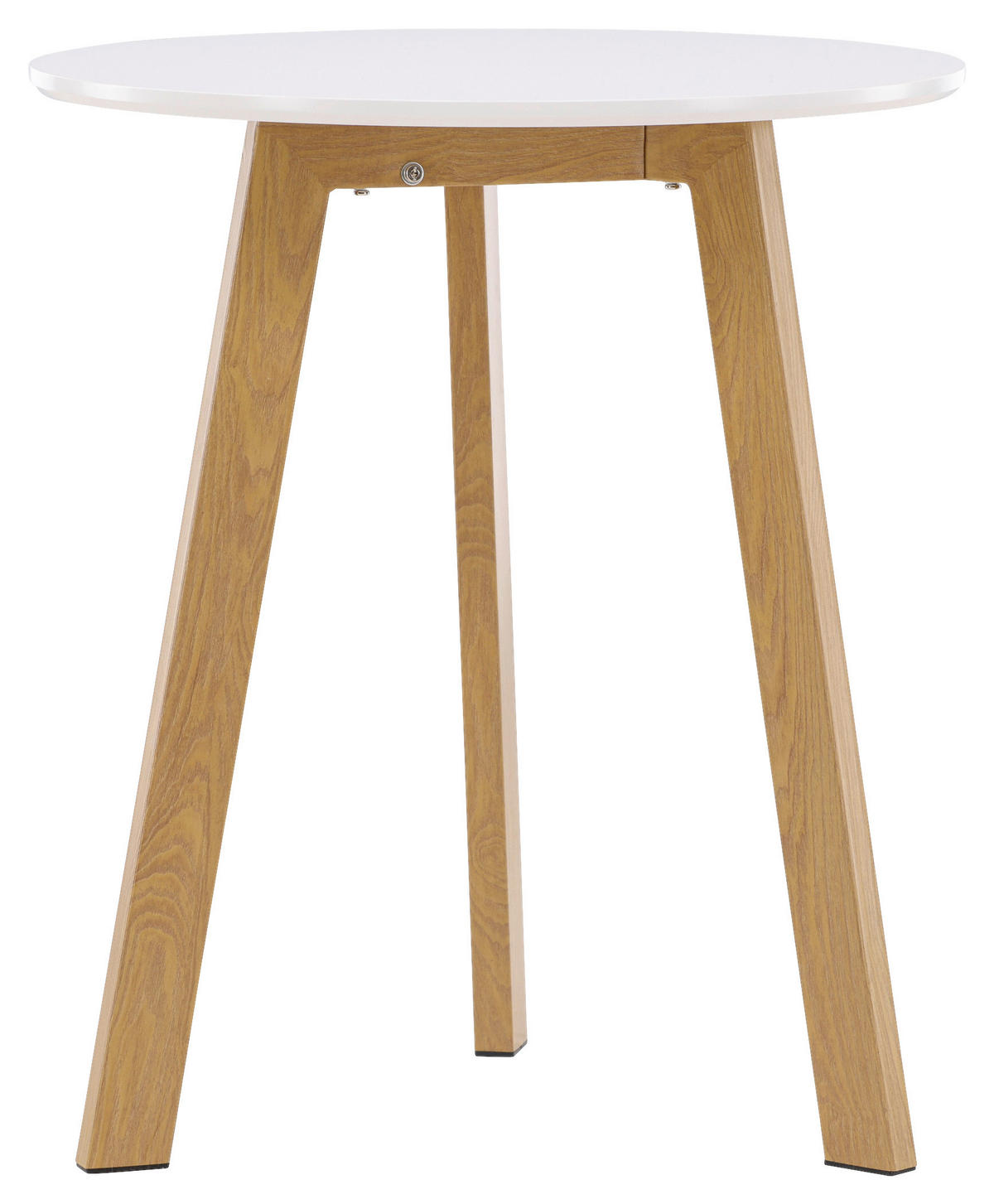 ESSTISCH in Holz, Metall 65/65/75 cm  - Hellbraun/Weiß, Design, Holz/Metall (65/65/75cm) - Livetastic