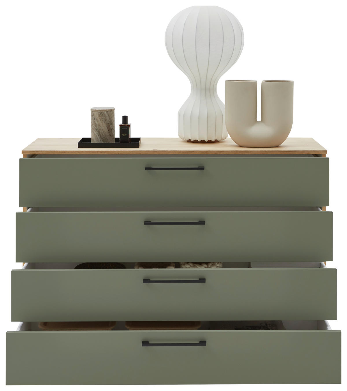 KOMMODE TOSCA  in 120/82,2/46 cm  - Eichefarben/Anthrazit, Design, Holzwerkstoff/Metall (120/82,2/46cm) - Dieter Knoll