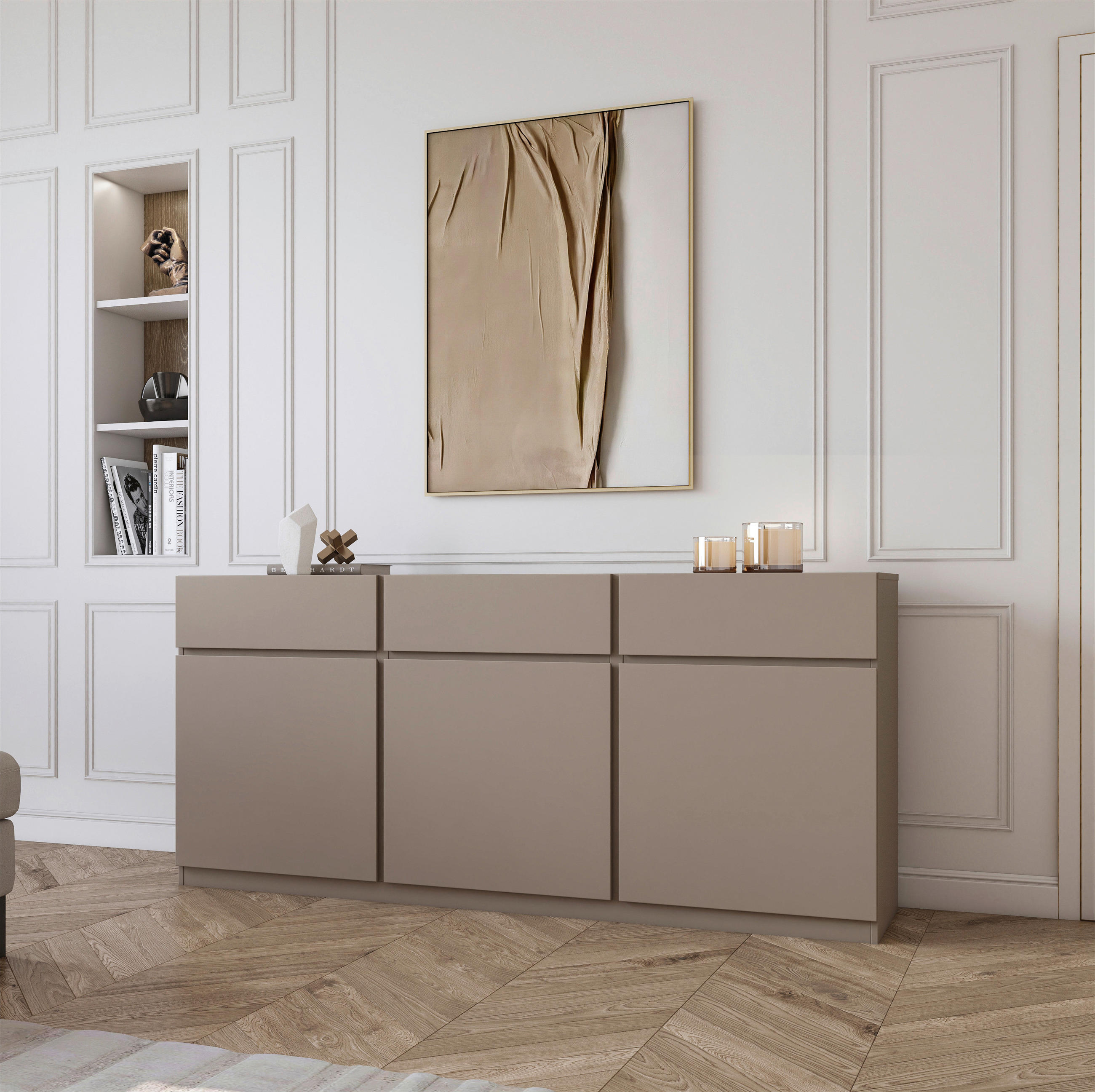SIDEBOARD 180/82,5/40 cm  in Beige  - Beige, Design, Holzwerkstoff (180/82,5/40cm) - MID.YOU