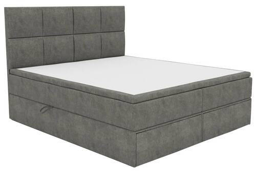 BOXBETT 140/200 cm  in Schlammfarben  - Schlammfarben/Schwarz, Konventionell, Kunststoff/Textil (140/200cm) - Boxxx