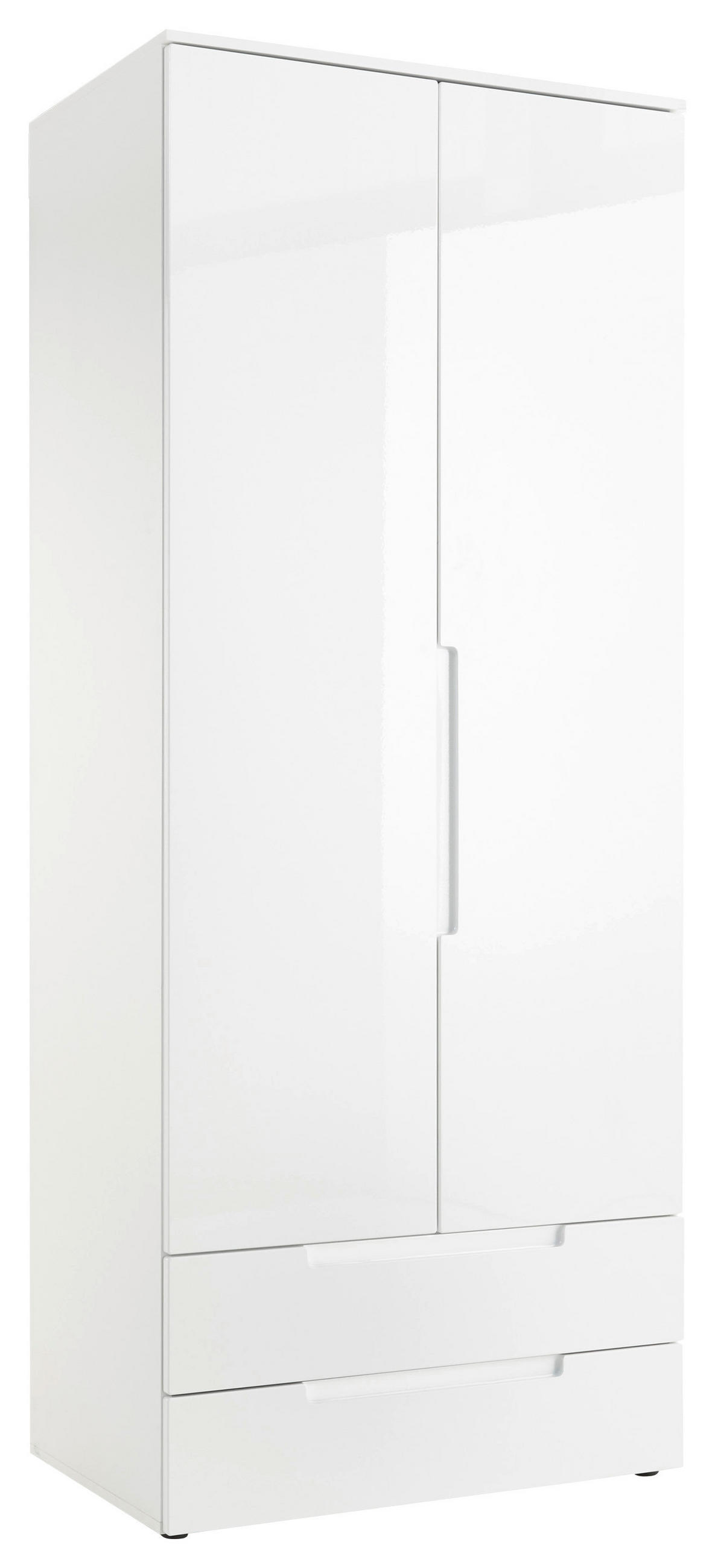 OMARA S KLASIČNIMI VRATI, bela - barve hrasta/bela, Moderno, leseni material (84/208/57cm) - MID.YOU