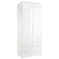 DREHTÜRENSCHRANK  in Weiß  - Eichefarben/Weiß, MODERN, Holzwerkstoff (84/208/57cm) - MID.YOU