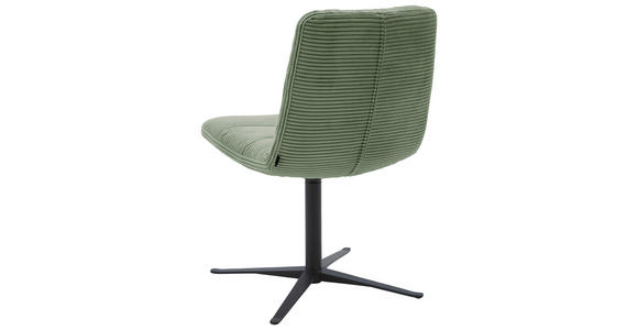 STUHL - Schwarz/Graugrün, Design, Textil/Metall (52/88/66cm) - Dieter Knoll
