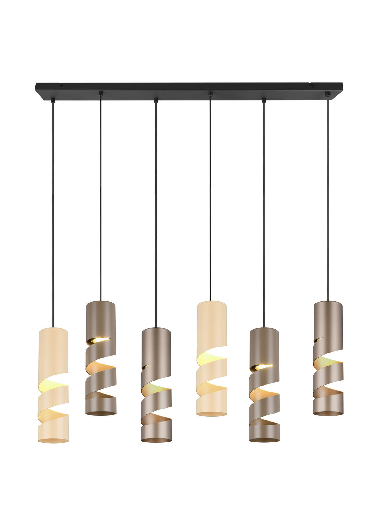 PENDELLEUCHTE 100/14/150 cm   - Taupe/Beige, KONVENTIONELL, Metall (100/14/150cm) - Trio Leuchten