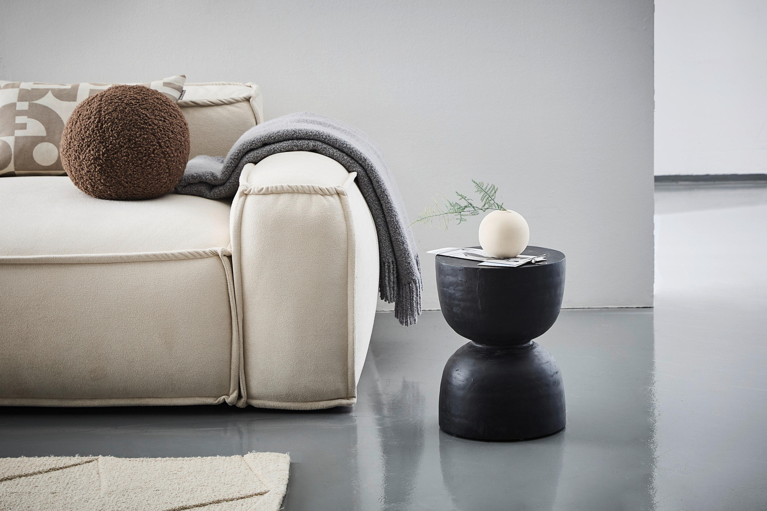 Thumbnail - Livetastic Beistelltisch, Schwarz, Holz, Suar Holz, massiv, 30x40x30 cm, Wohnzimmer, Wohnzimmertische, Beistelltische