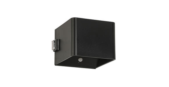 AKKU-WANDLEUCHTE - Schwarz, Basics, Kunststoff/Metall (10,1/10,28/8,05cm) - Novel