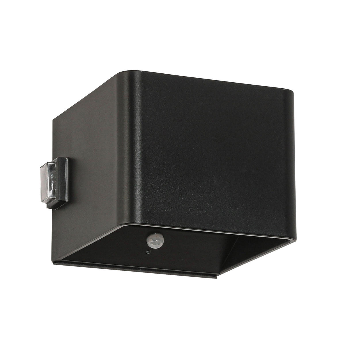 AKKU-WANDLEUCHTE - Schwarz, Basics, Kunststoff/Metall (10,1/10,28/8,05cm) - Novel