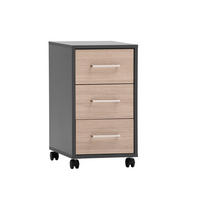 ROLLCONTAINER Anthrazit  - Beige/Anthrazit, MODERN, Holzwerkstoff/Kunststoff (32,6/59,7/39,1cm) - MID.YOU