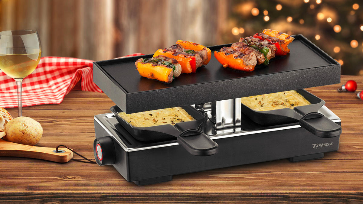 RACLETTE-GRILL  - Schwarz, Konventionell, Kunststoff/Metall (11.50/26.00/10.50cm) - Trisa Electronics