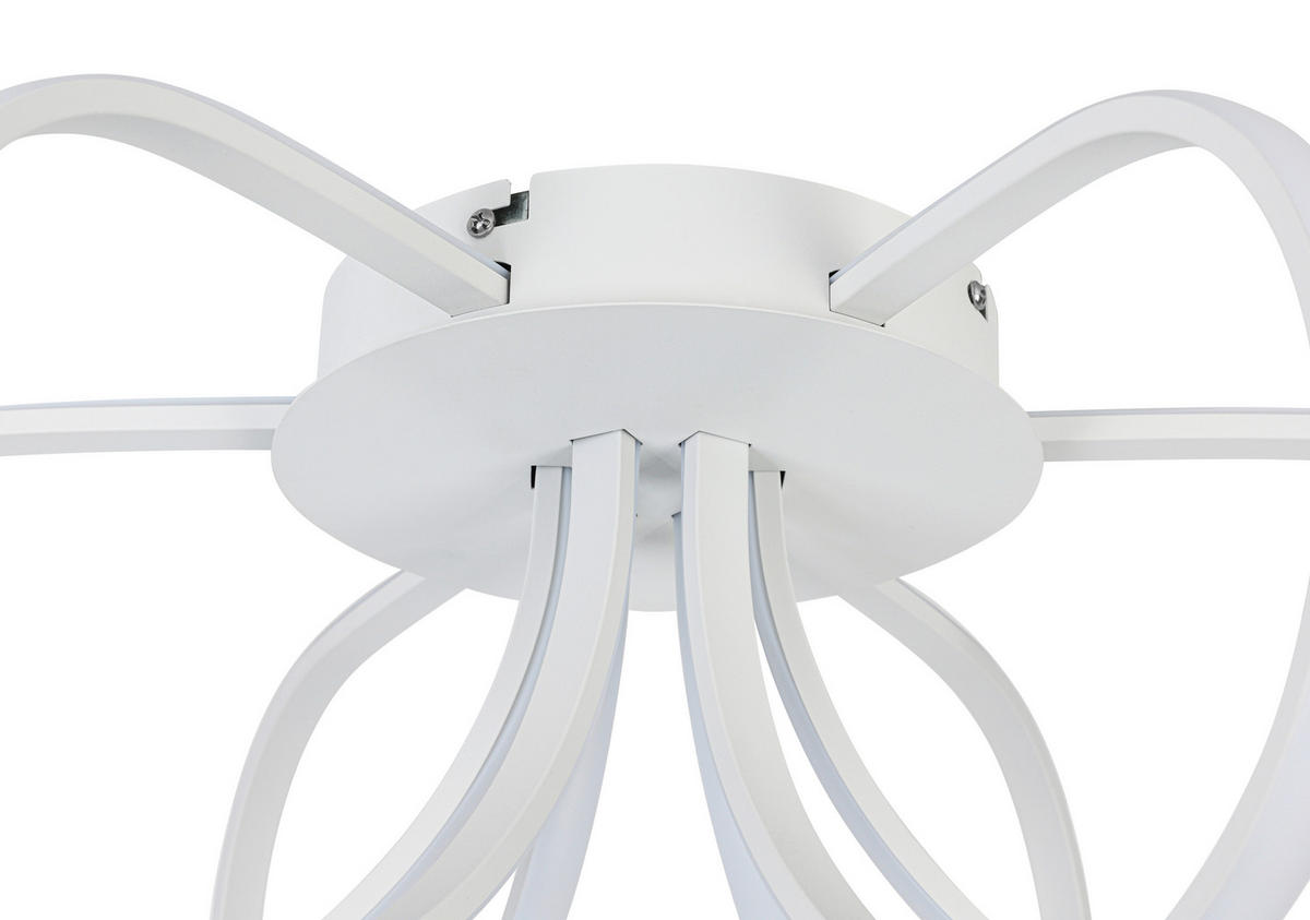 DECKENLEUCHTE     - Weiss, Trend, Kunststoff/Metall (55cm) - Collett's Monde