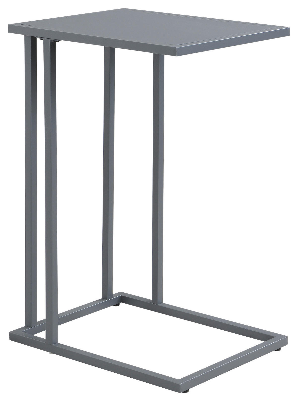 BEISTELLTISCH 30/40/60 cm Dunkelgrau rechteckig  - Dunkelgrau, Design, Holzwerkstoff/Metall (30/40/60cm) - home24