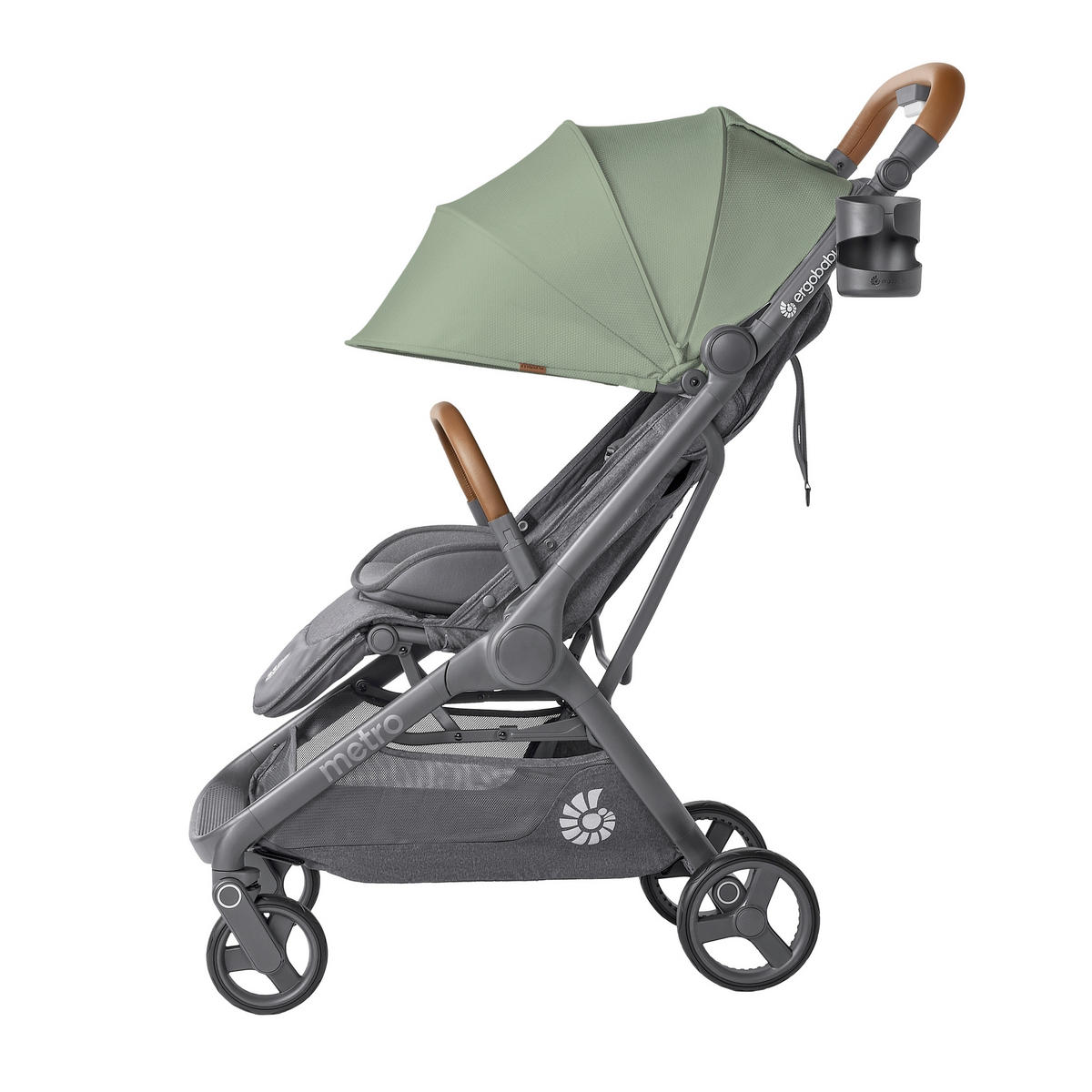 KIŠOBRAN KOLICA  METRO 3 DELUXE  - svetlozelena, Osnovno, metal/tekstil (23/44/56cm) - Ergo Baby