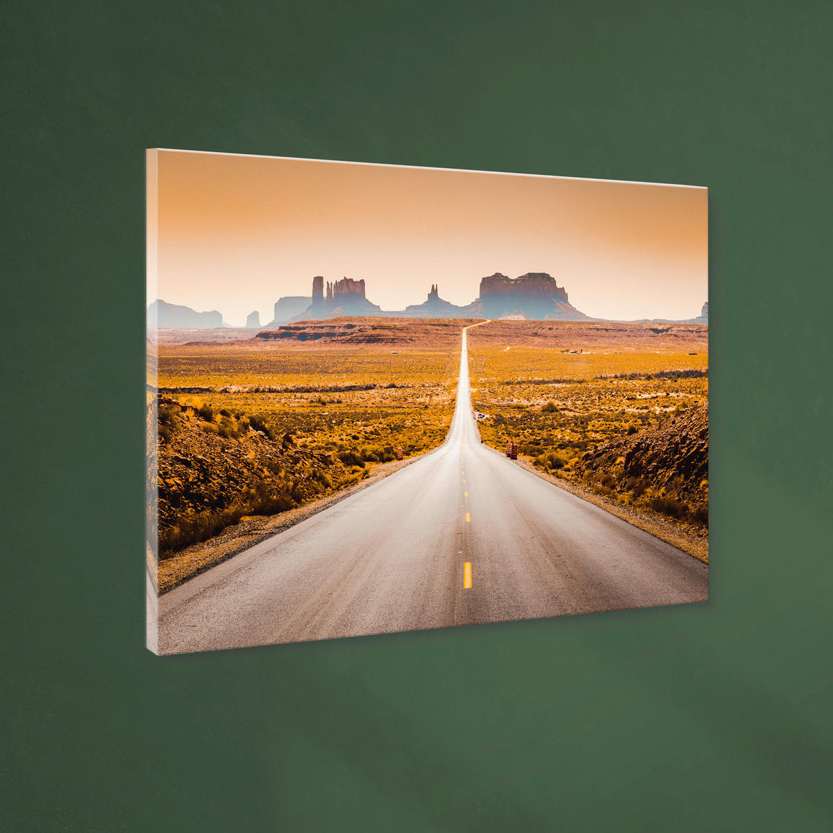 LEINWANDBILD Landschaft & Natur 85/113 cm  - Multicolor/Beigebraun, Basics, Holz/Textil (85/113cm)