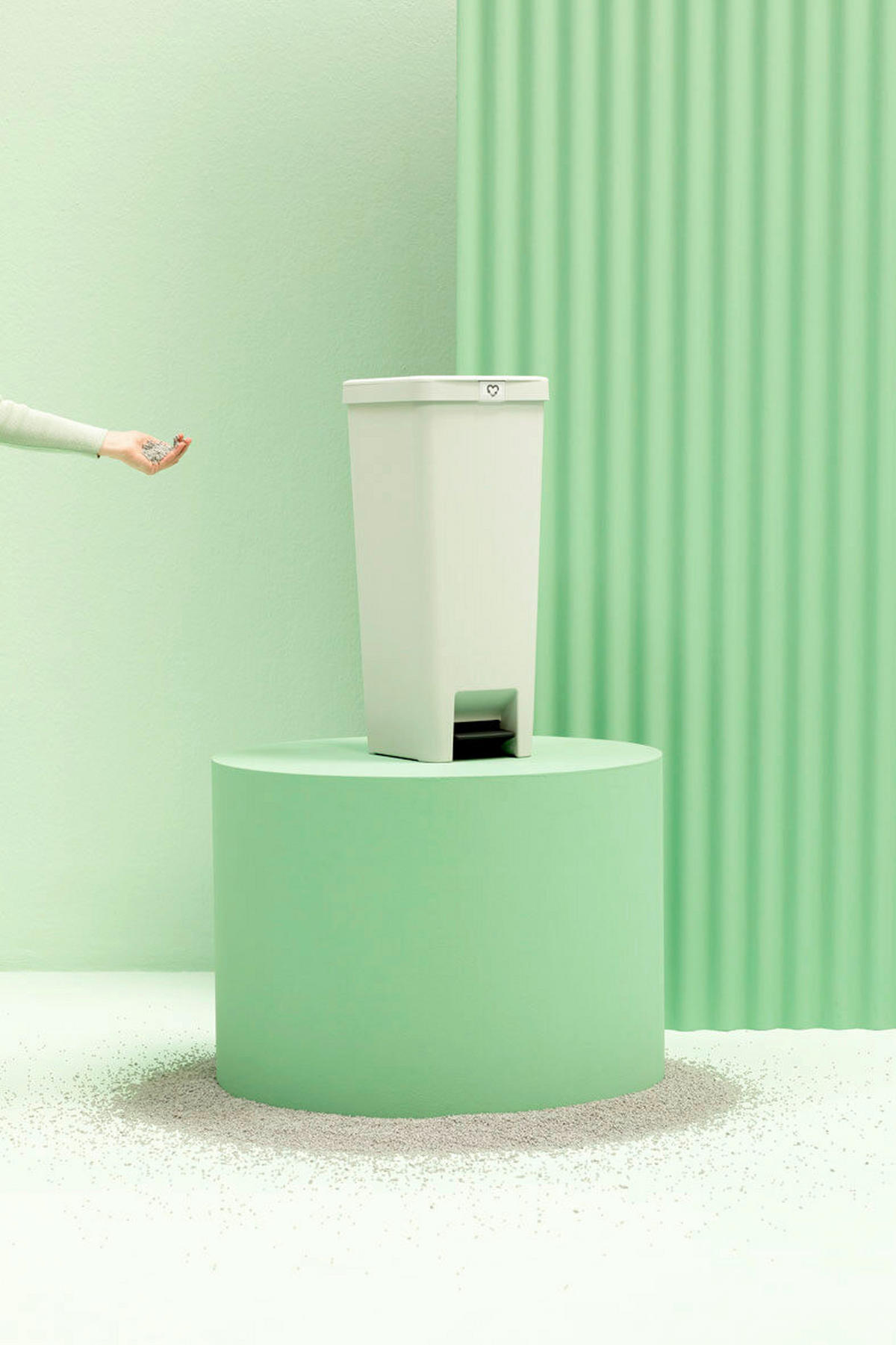 KOŠ ZA OTPAD  40 l   - svijetlo siva, Basics, plastika (28/66.6/35.2cm) - Brabantia