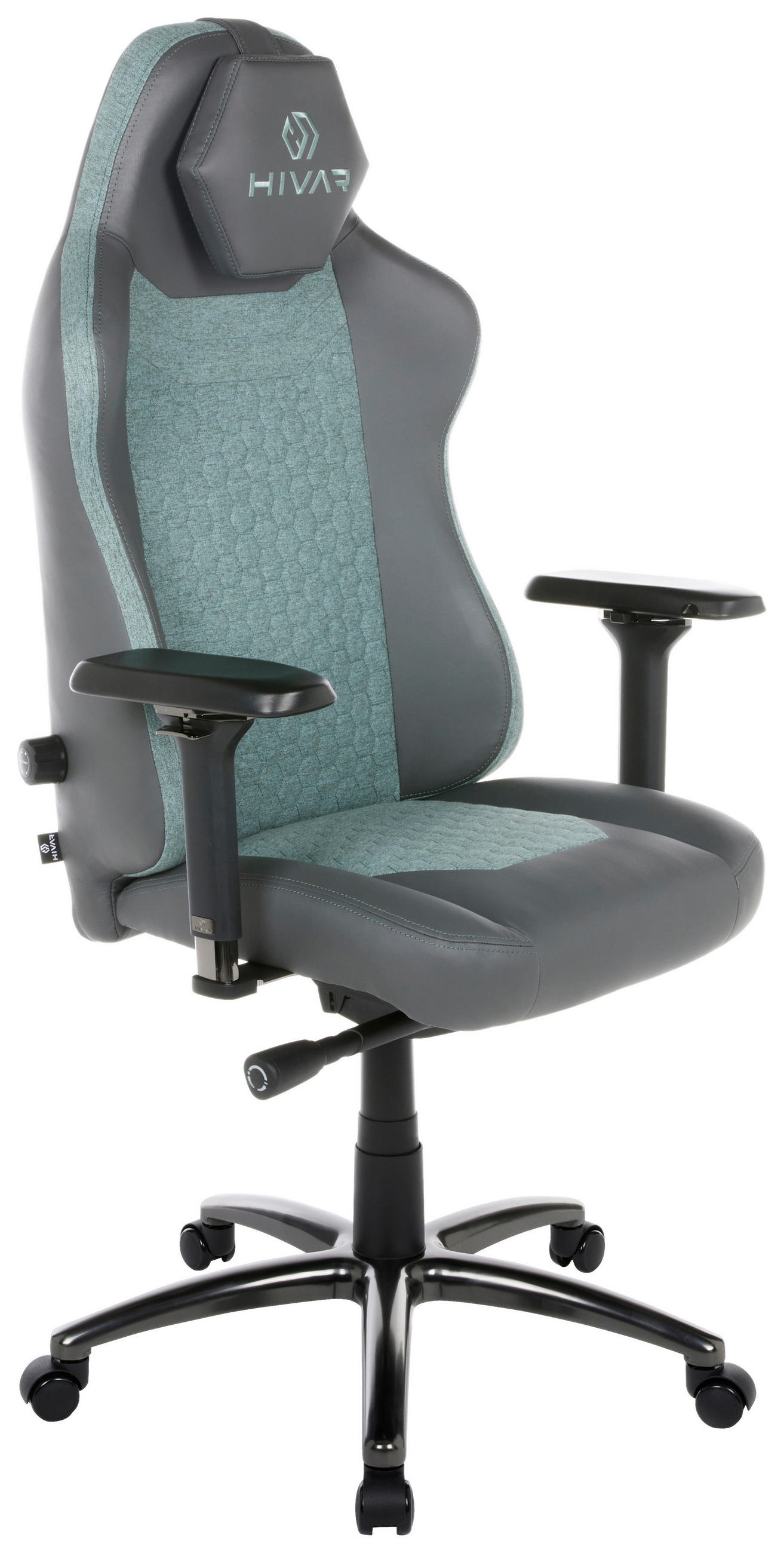 ORBICAL Aurora Obsidian Grau, Schwarz, Türkis, Schwarz Hochglanz Metall, Textil   - Türkis/Schwarz Hochglanz, LIFESTYLE, Textil/Metall (79/142/77cm) - HIVAR